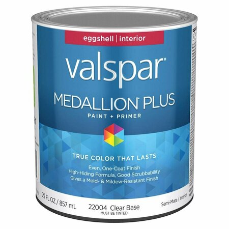 VALSPAR 1 qt. Medallion Plus Acrylic Latex All Purpose Paint & Primer, Clear 028.0022004.005
